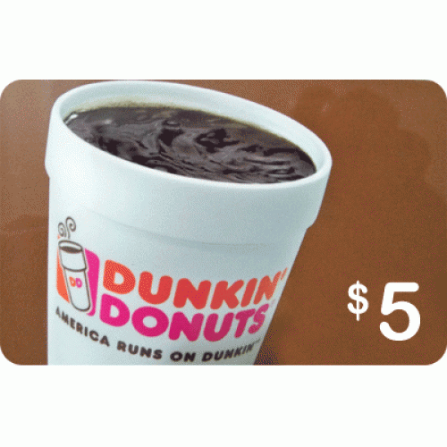 Promotional codes dunkin donuts gift cards visa